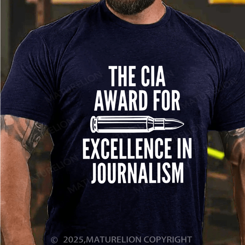 Maturelion Men's T-shirt CIA Award For Excellence In Journalism Classic T-Shirt