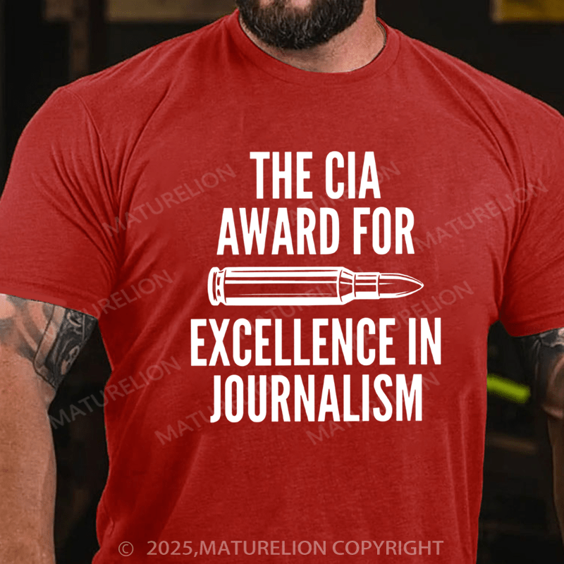 Maturelion Men's T-shirt CIA Award For Excellence In Journalism Classic T-Shirt