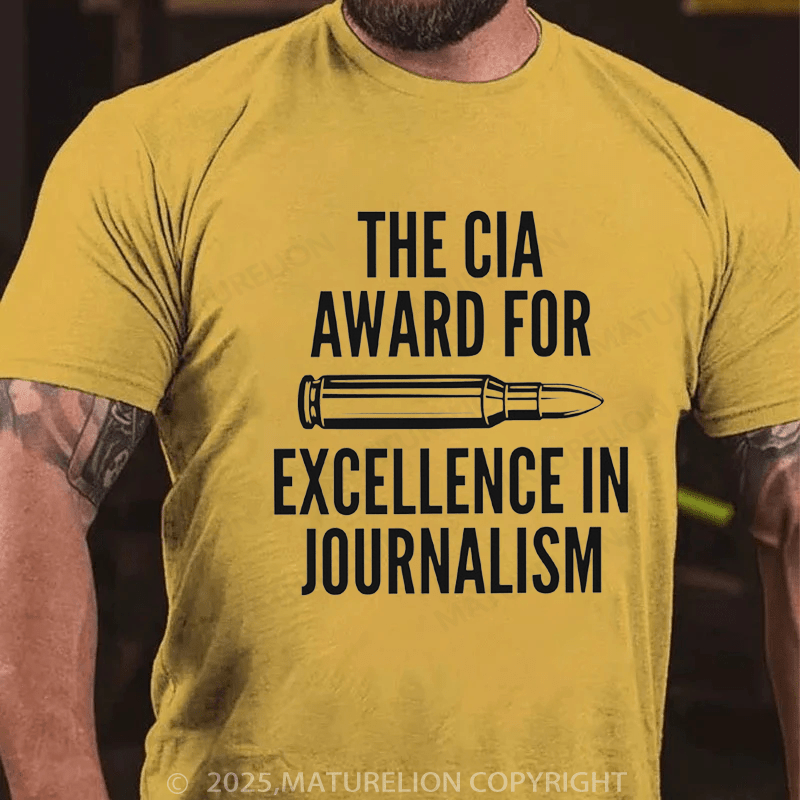 Maturelion Men's T-shirt CIA Award For Excellence In Journalism Classic T-Shirt