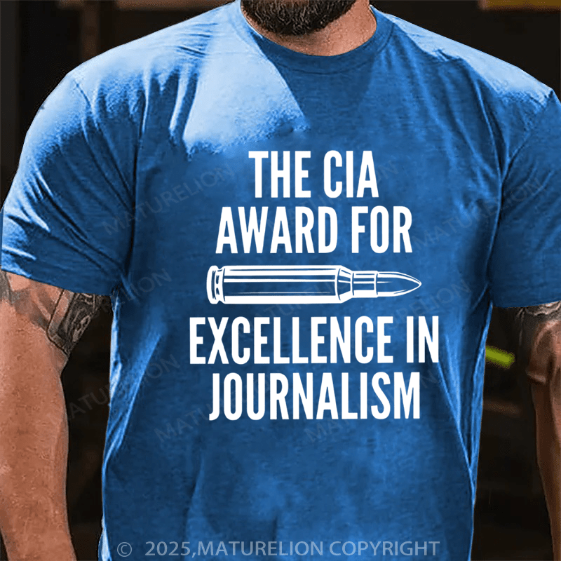 Maturelion Men's T-shirt CIA Award For Excellence In Journalism Classic T-Shirt