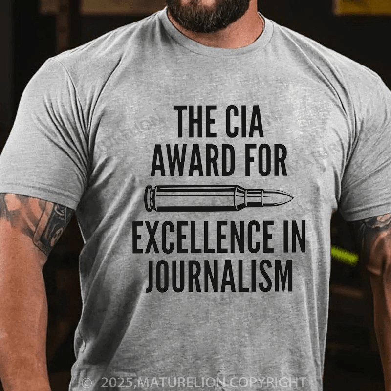 Maturelion Men's T-shirt CIA Award For Excellence In Journalism Classic T-Shirt