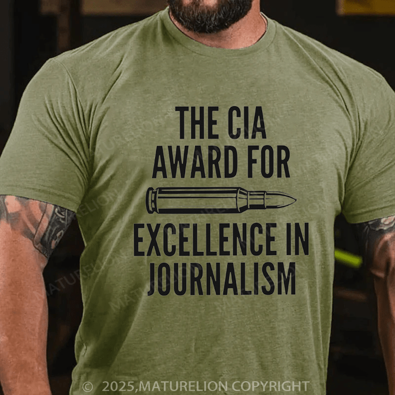 Maturelion Men's T-shirt CIA Award For Excellence In Journalism Classic T-Shirt