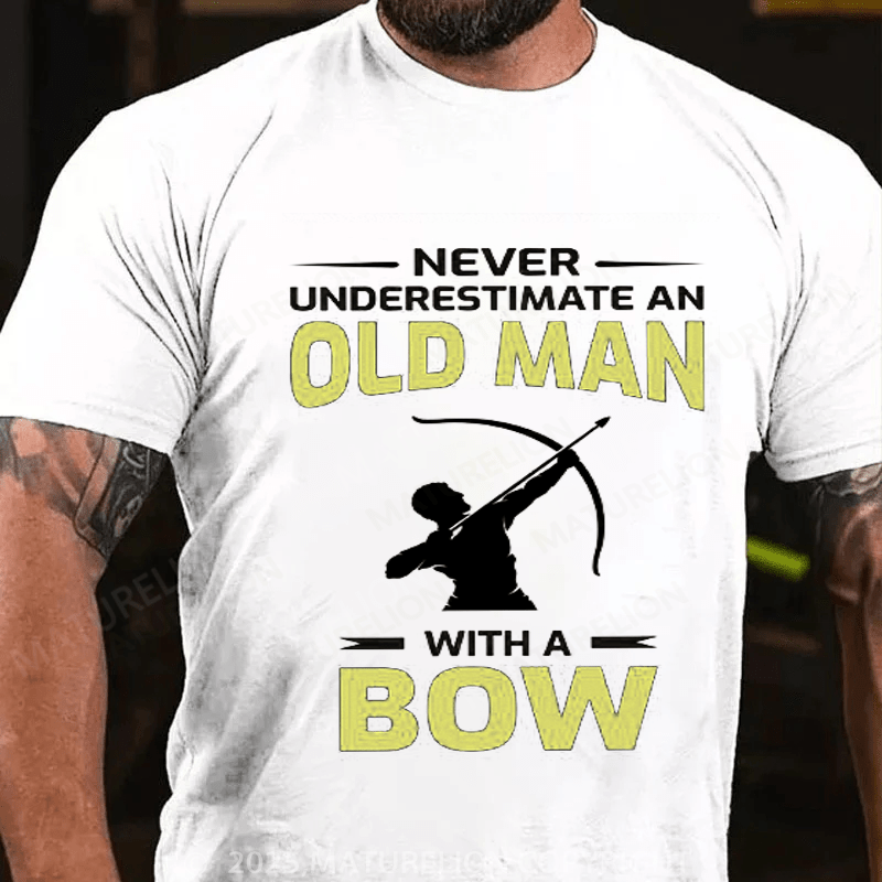 Maturelion Men's T-Shirt Archery Funny Sayings Bow Arrow Archer Old Man Gift Classic T-Shirt
