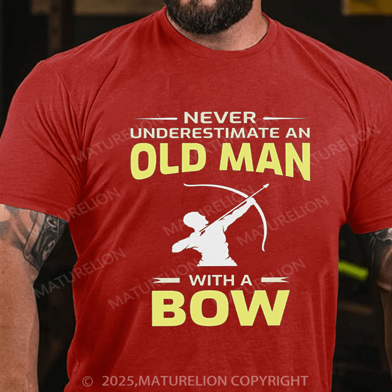 Maturelion Men's T-Shirt Archery Funny Sayings Bow Arrow Archer Old Man Gift Classic T-Shirt