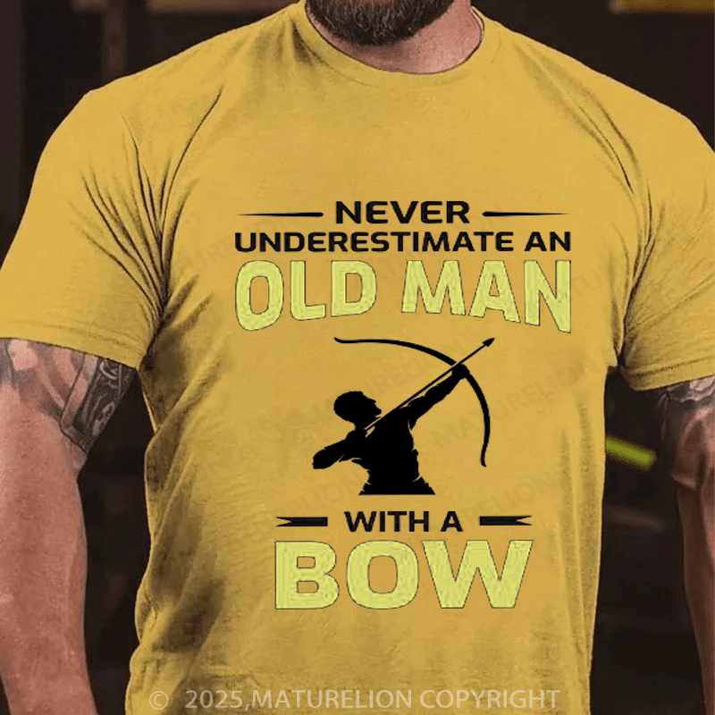 Maturelion Men's T-Shirt Archery Funny Sayings Bow Arrow Archer Old Man Gift Classic T-Shirt