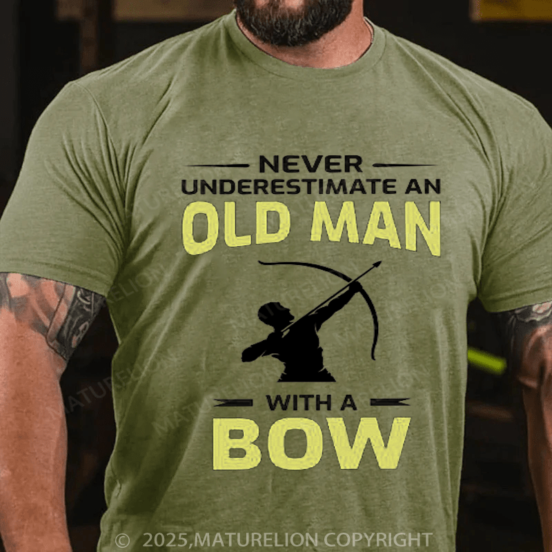 Maturelion Men's T-Shirt Archery Funny Sayings Bow Arrow Archer Old Man Gift Classic T-Shirt