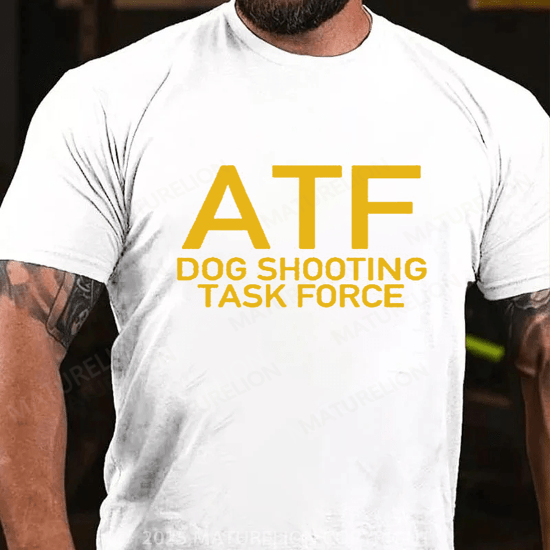 Maturelion Men's T-Shirt ATF Dog Shooting Task Force T-Shirt