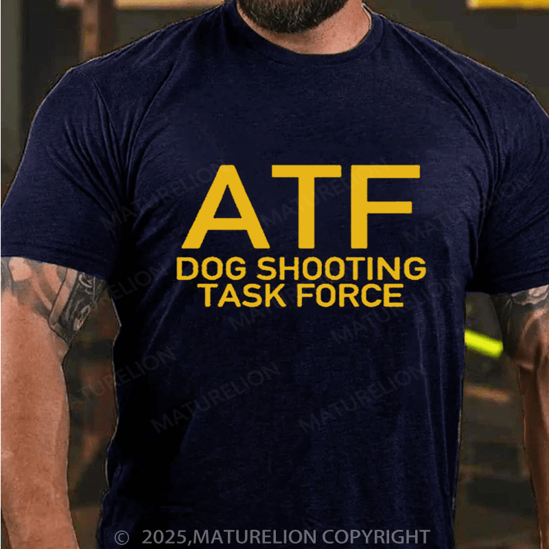 Maturelion Men's T-Shirt ATF Dog Shooting Task Force T-Shirt