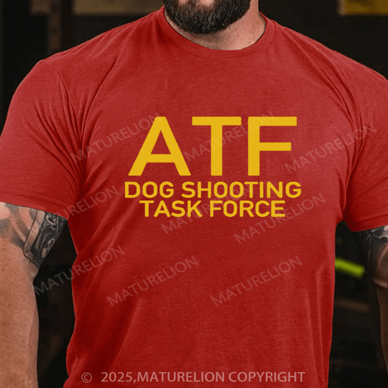 Maturelion Men's T-Shirt ATF Dog Shooting Task Force T-Shirt