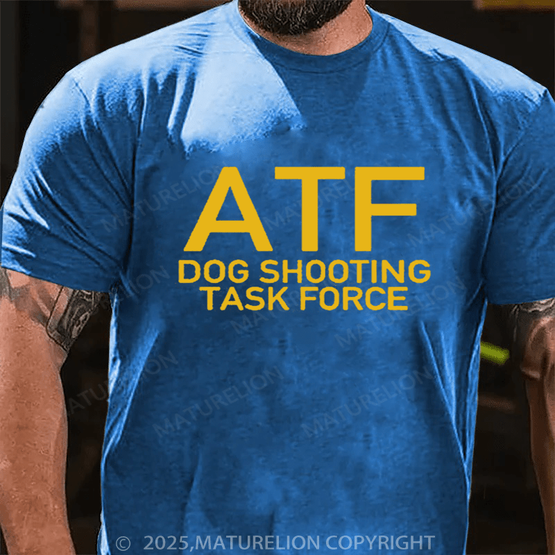 Maturelion Men's T-Shirt ATF Dog Shooting Task Force T-Shirt