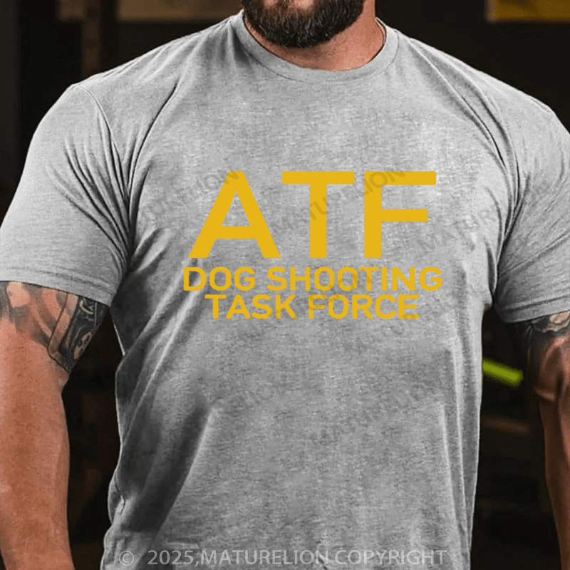 Maturelion Men's T-Shirt ATF Dog Shooting Task Force T-Shirt