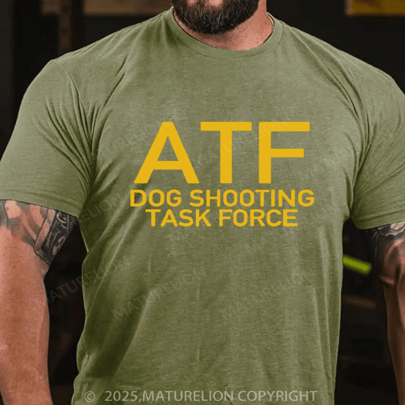 Maturelion Men's T-Shirt ATF Dog Shooting Task Force T-Shirt