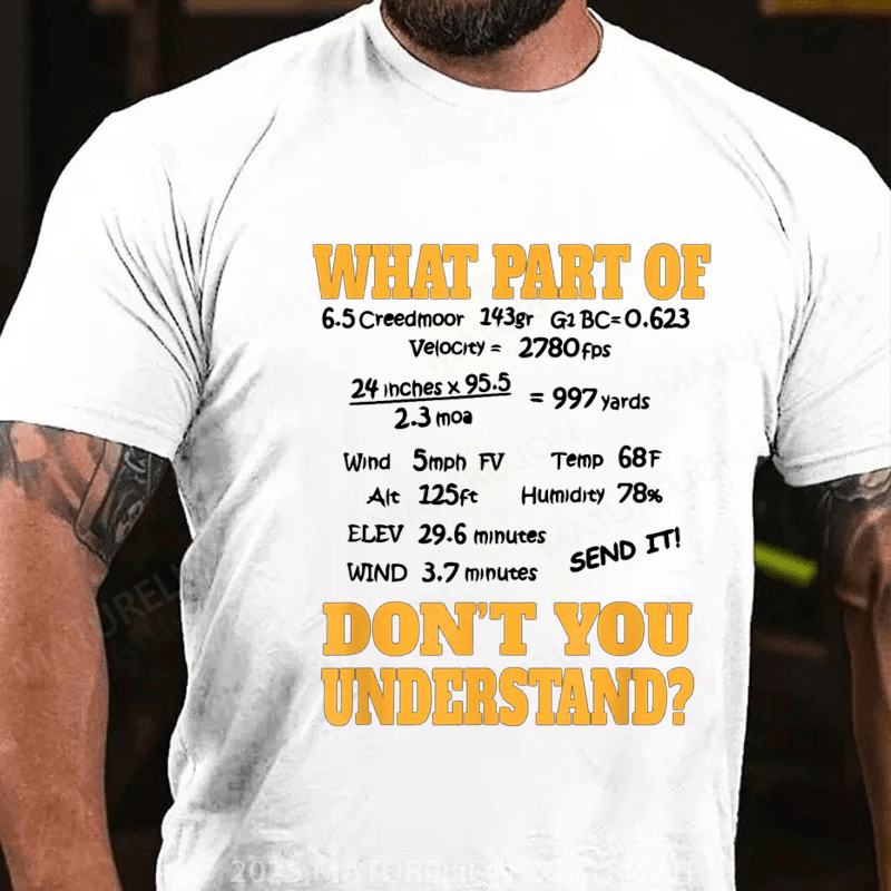 Maturelion Men's T-Shirt Long Range Shooting & Competitive Sport Shooting T-Shirt
