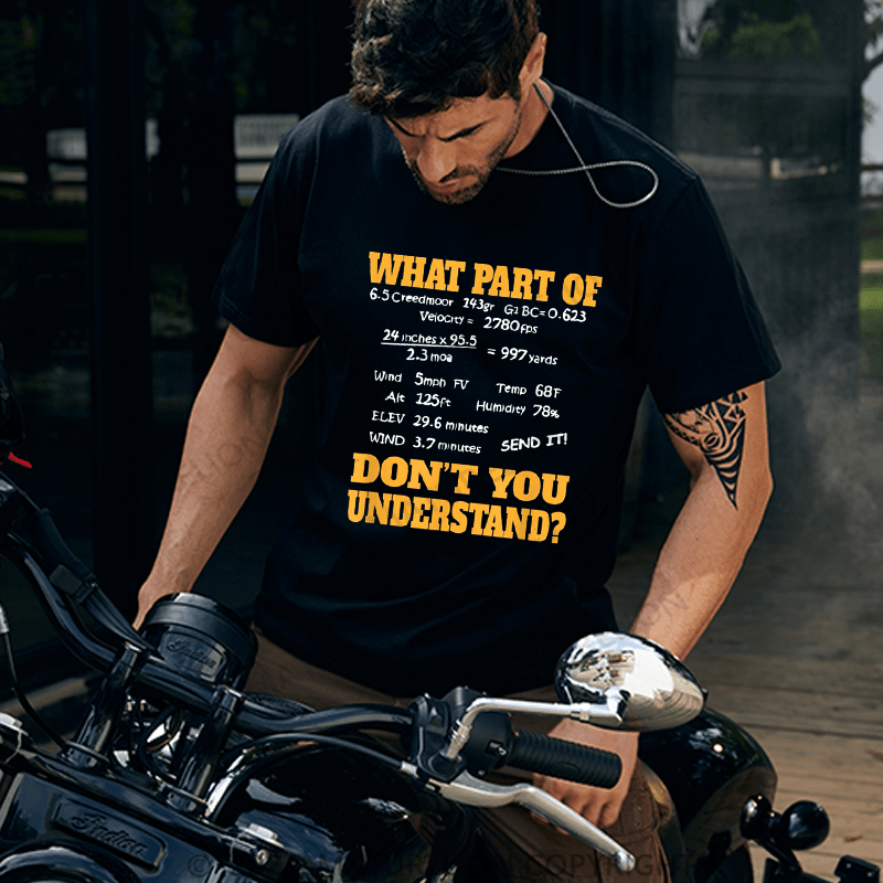Maturelion Men's T-Shirt Long Range Shooting & Competitive Sport Shooting T-Shirt