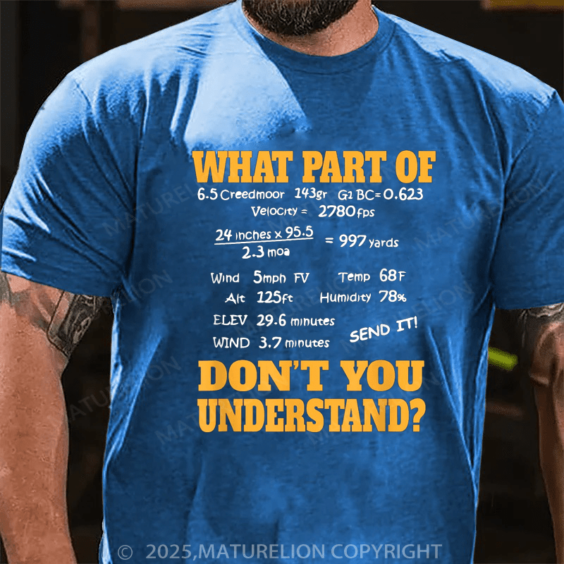 Maturelion Men's T-Shirt Long Range Shooting & Competitive Sport Shooting T-Shirt