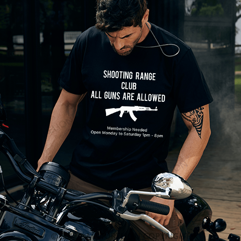 Maturelion Men's T-Shirt Shooting Range Club T-Shirt