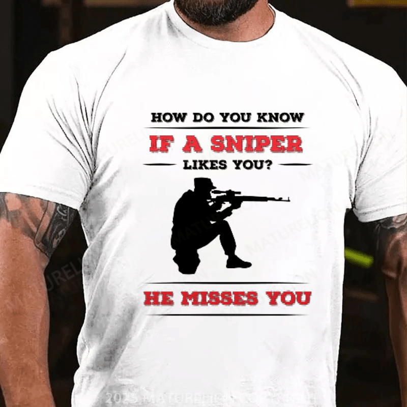 Maturelion Men's T-Shirt Shotgun Gun and Funny Shooting and Skeet Shooting Quote T-Shirt