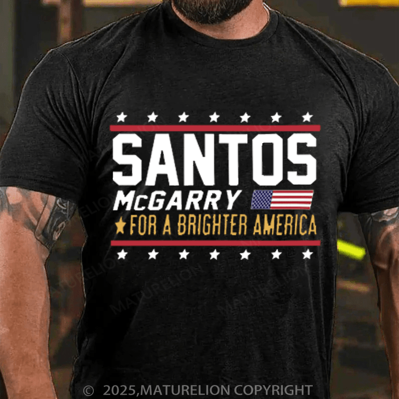 Maturelion Men's T-shirt Santos and McGarry Campaign Poster from West Wing Essential T-shirt(Free Customization)