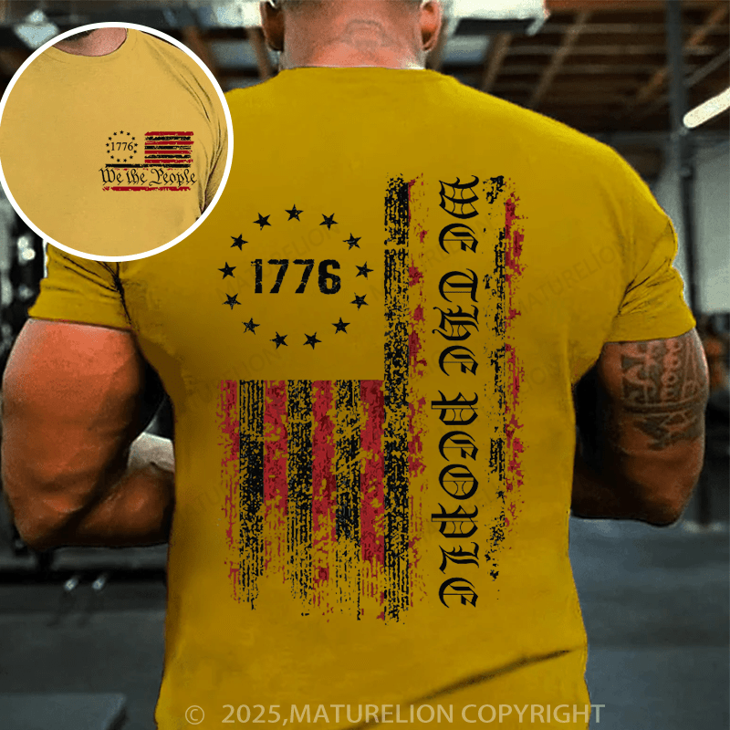 Maturelion Men's T-shirt We The People T-shirt(Free Customization)