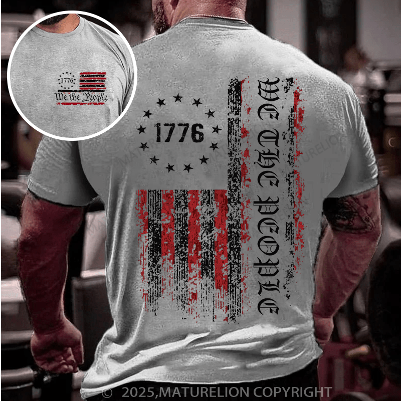 Maturelion Men's T-shirt We The People T-shirt(Free Customization)
