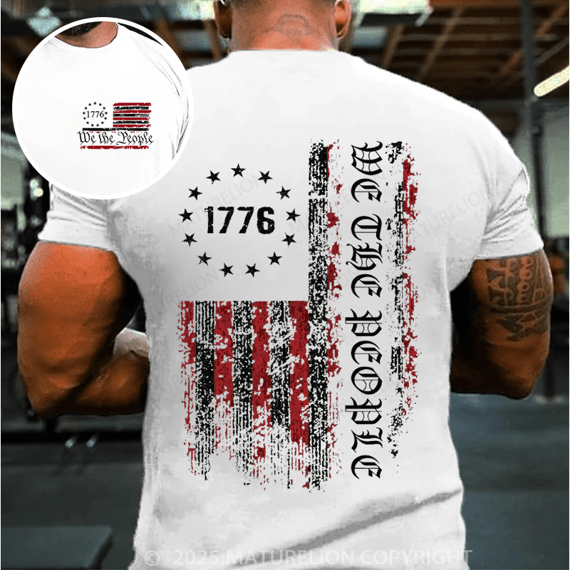 Maturelion Men's T-shirt We The People T-shirt(Free Customization)