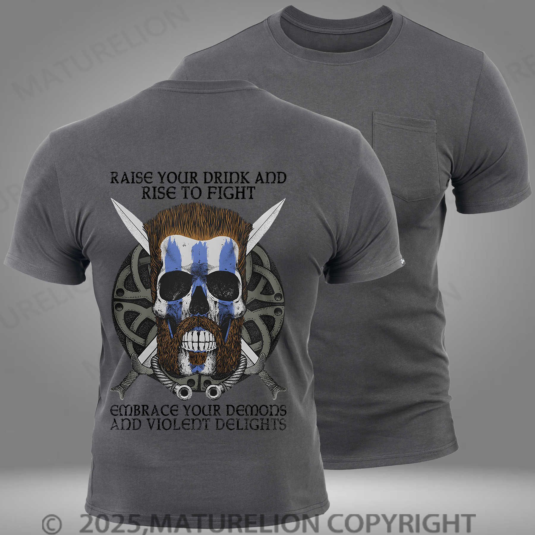 Maturelion Men's T-shirt Violent Delights Pocket T-Shirt