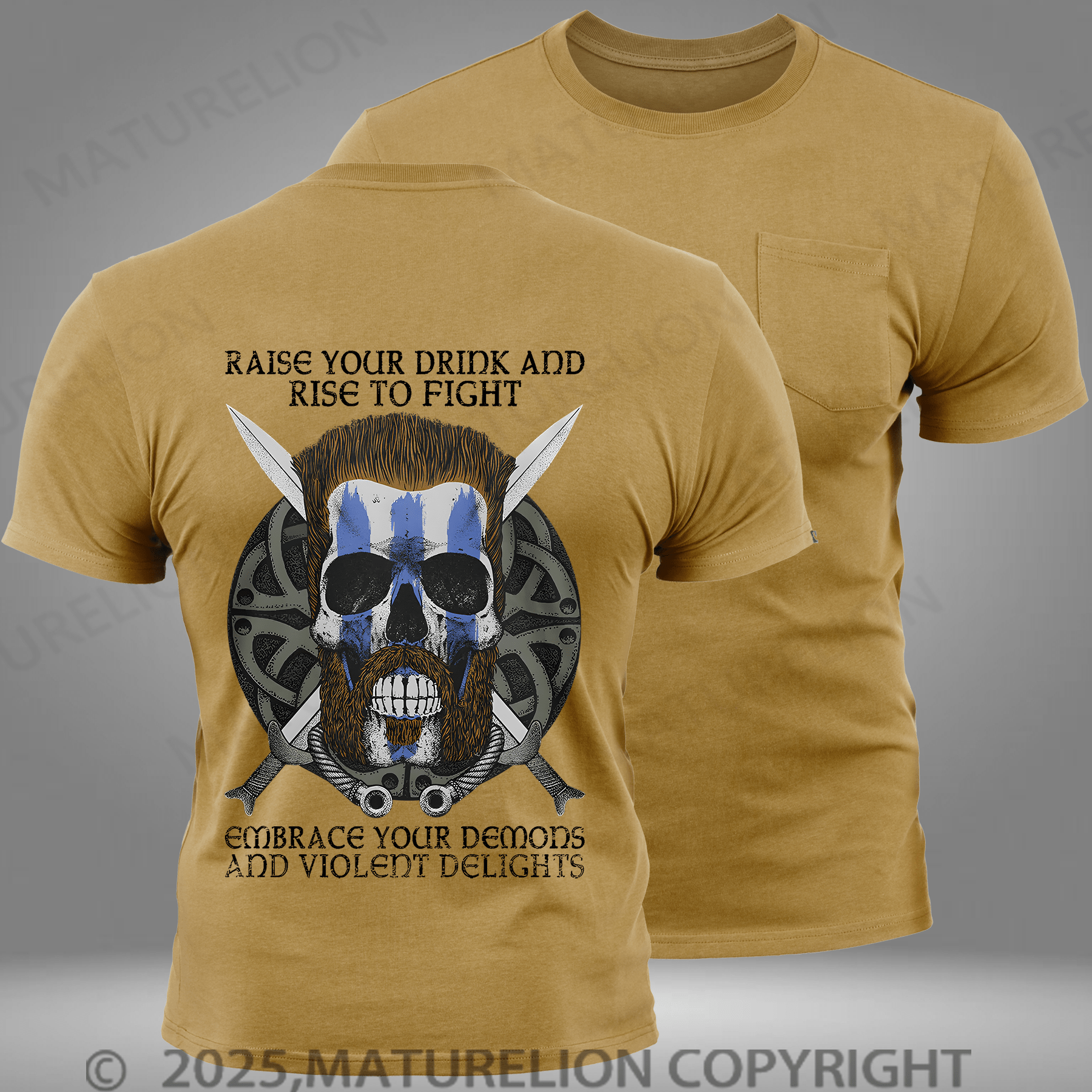 Maturelion Men's T-shirt Violent Delights Pocket T-Shirt