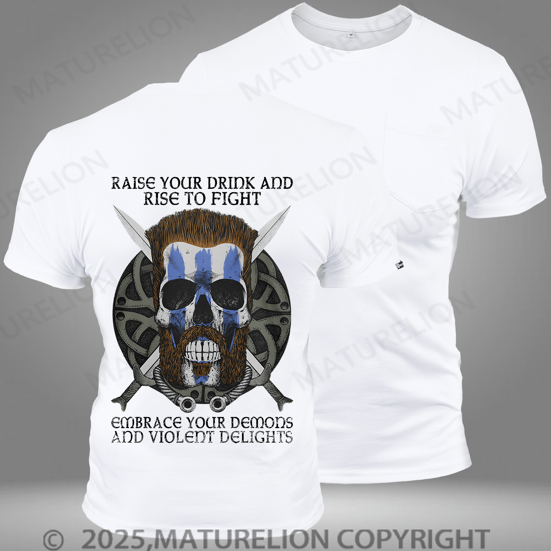 Maturelion Men's T-shirt Violent Delights Pocket T-Shirt