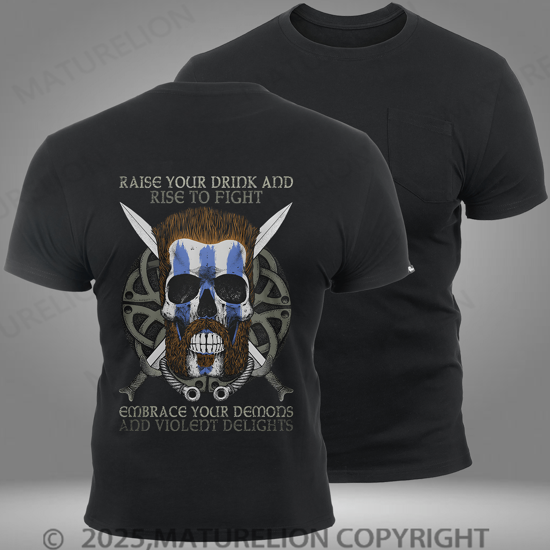 Maturelion Men's T-shirt Violent Delights Pocket T-Shirt