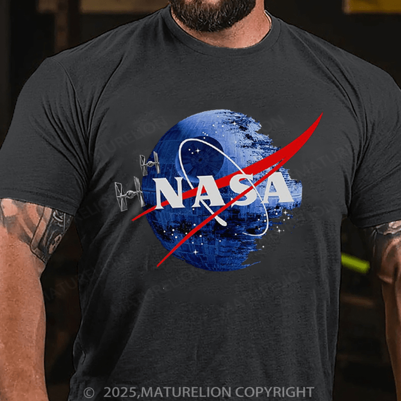 Maturelion Men's T-Shirt Inspired Guava Iguana Death Star Graphic T-Shirt