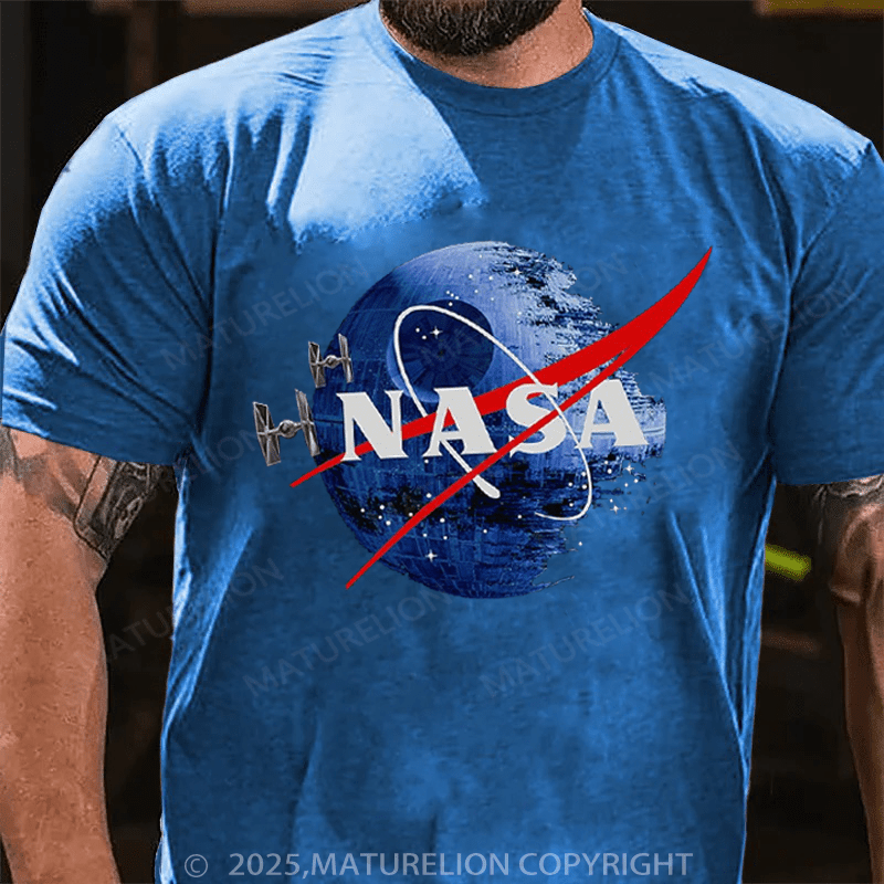 Maturelion Men's T-Shirt Inspired Guava Iguana Death Star Graphic T-Shirt