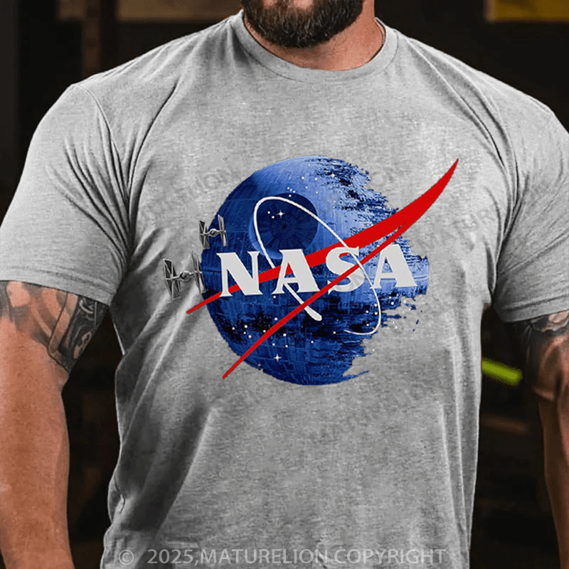 Maturelion Men's T-Shirt Inspired Guava Iguana Death Star Graphic T-Shirt