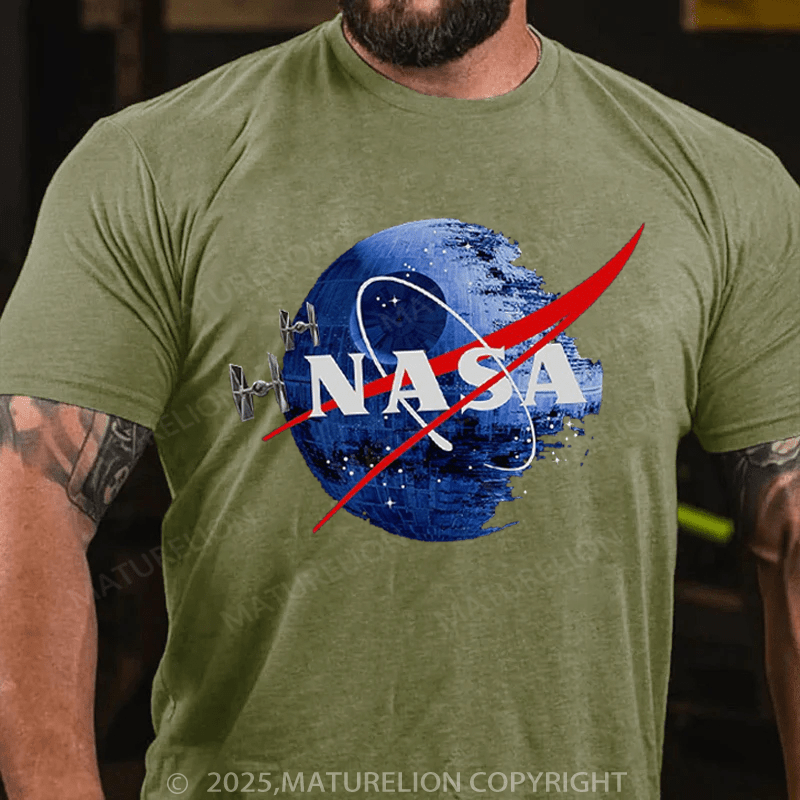 Maturelion Men's T-Shirt Inspired Guava Iguana Death Star Graphic T-Shirt
