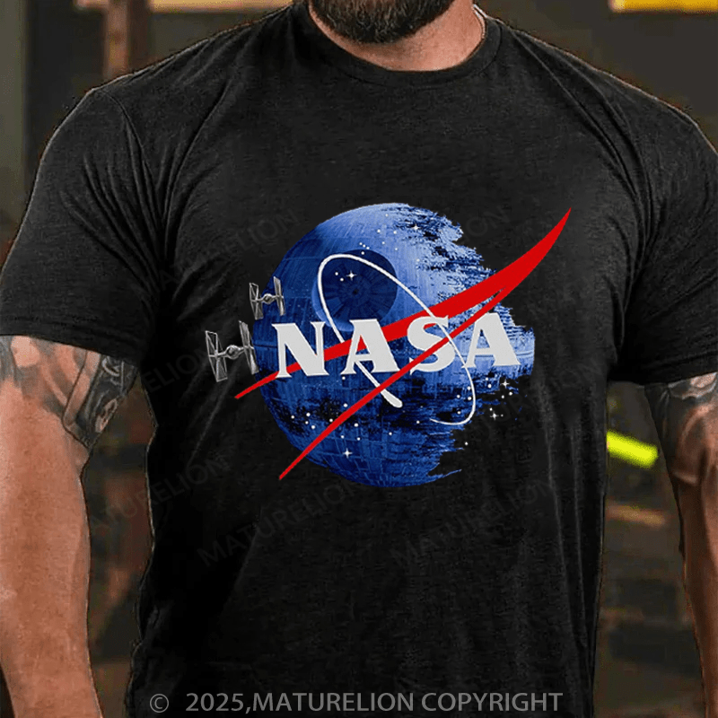 Maturelion Men's T-Shirt Inspired Guava Iguana Death Star Graphic T-Shirt