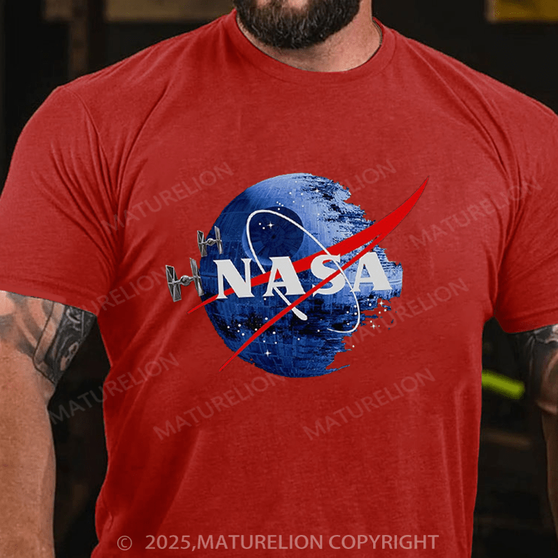 Maturelion Men's T-Shirt Inspired Guava Iguana Death Star Graphic T-Shirt