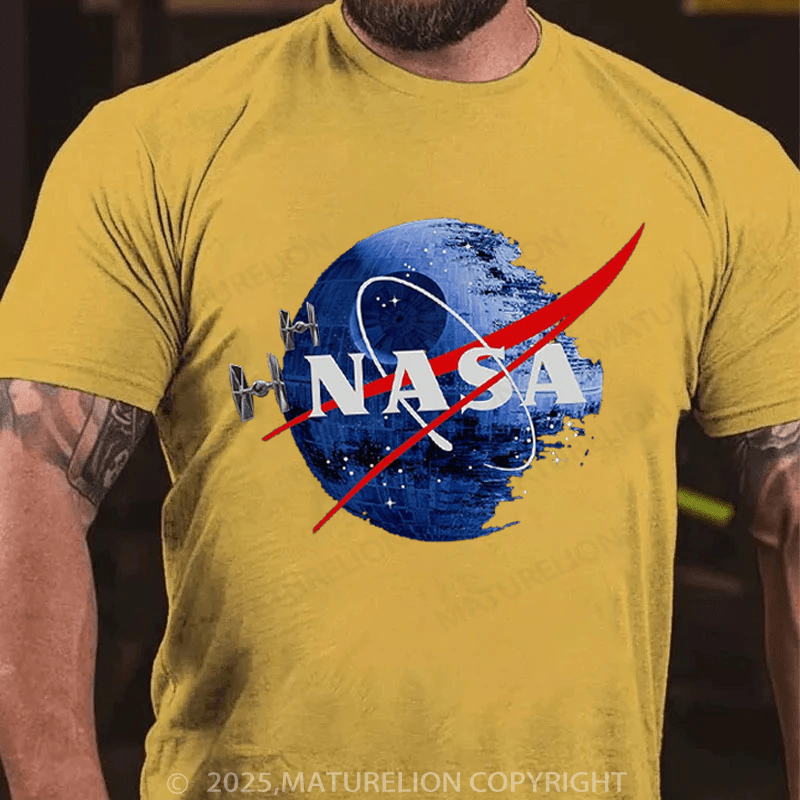Maturelion Men's T-Shirt Inspired Guava Iguana Death Star Graphic T-Shirt