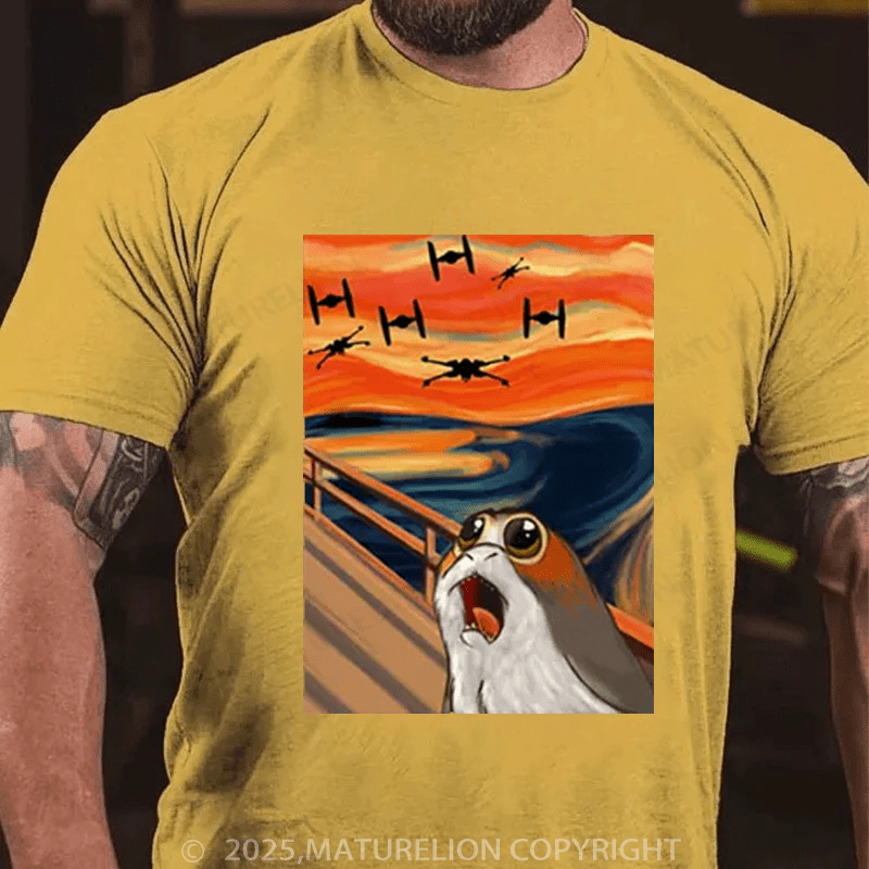 Maturelion Men's T-Shirt Porg Art Funny T-Shirt