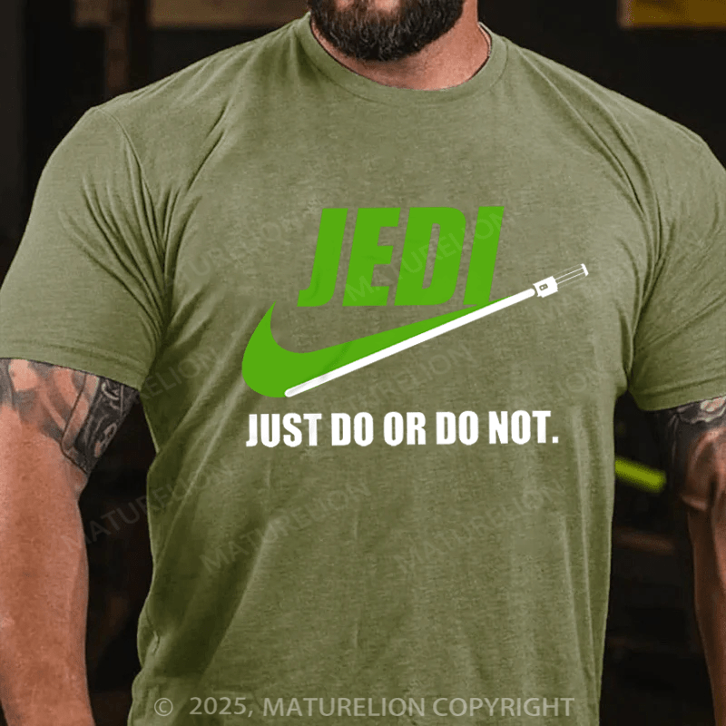Maturelion Men's T-shirt Do Or Do Not Cotton T-shirt