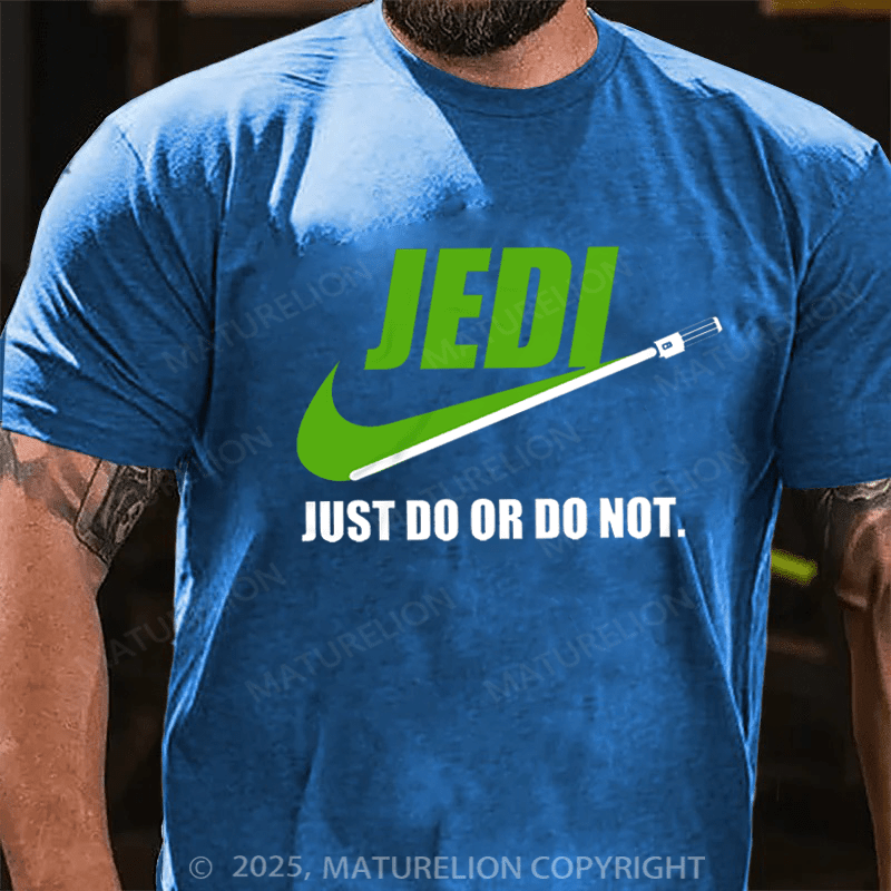 Maturelion Men's T-shirt Do Or Do Not Cotton T-shirt