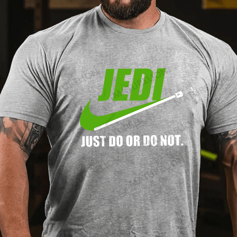 Maturelion Men's T-shirt Do Or Do Not Cotton T-shirt
