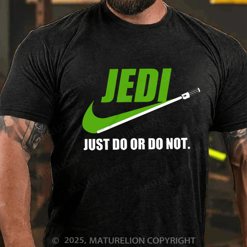 Maturelion Men's T-shirt Do Or Do Not Cotton T-shirt