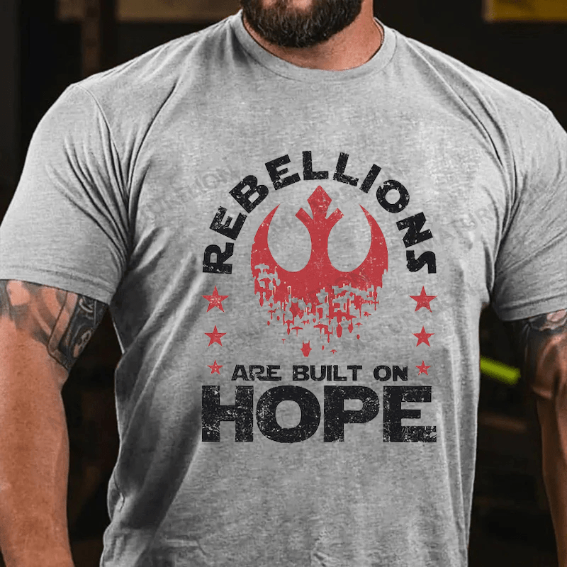 Maturelion Men's T-shirt Rebellions Are Built On Hope Cotton T-Shirt