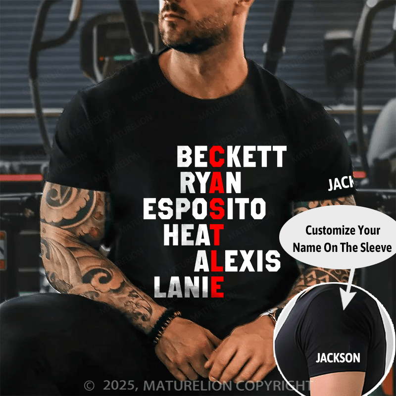 Maturelion Men's T-shirt Beckett Ryan Esposito Heat Alexis Lanie Cotton T-shirt