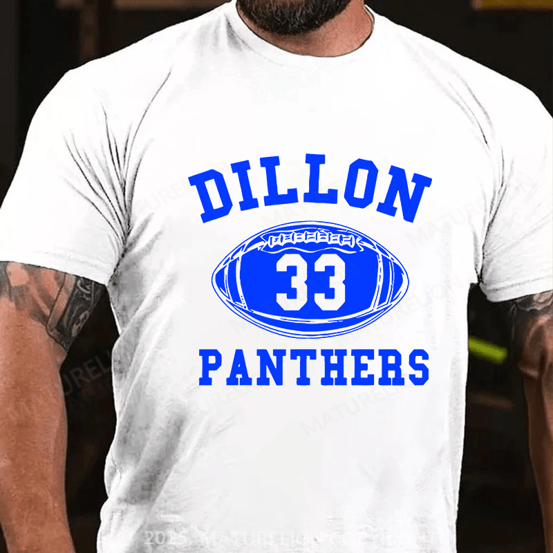 Maturelion Men's T-shirt Dillon Panthers Cotton T-shirt