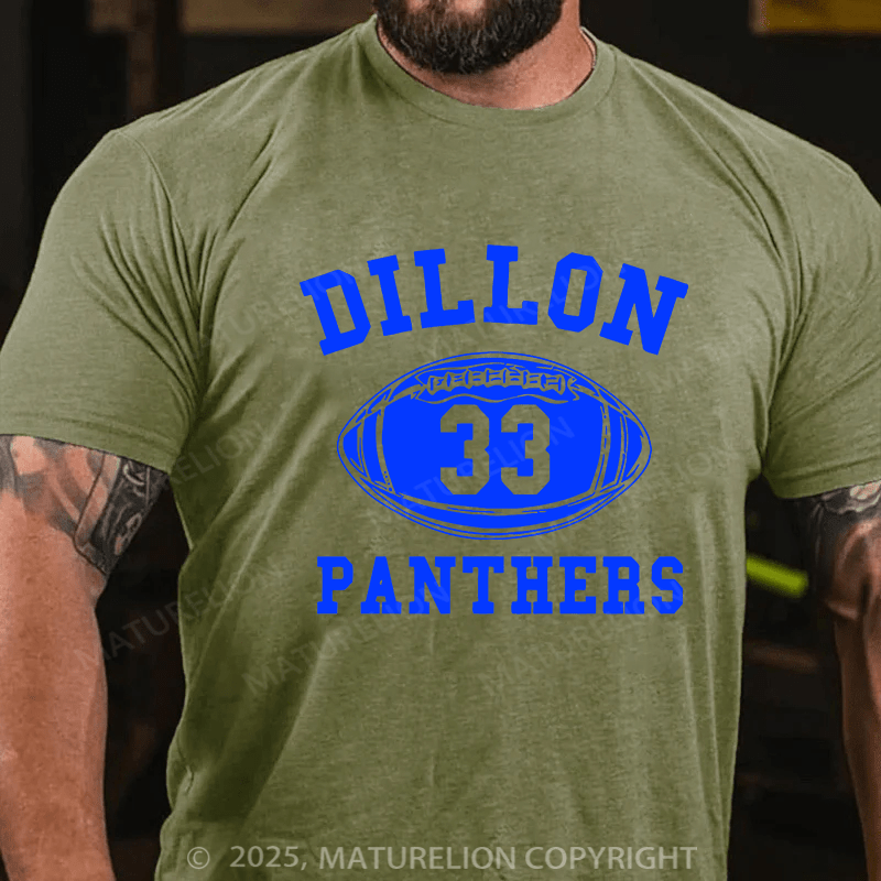 Maturelion Men's T-shirt Dillon Panthers Cotton T-shirt
