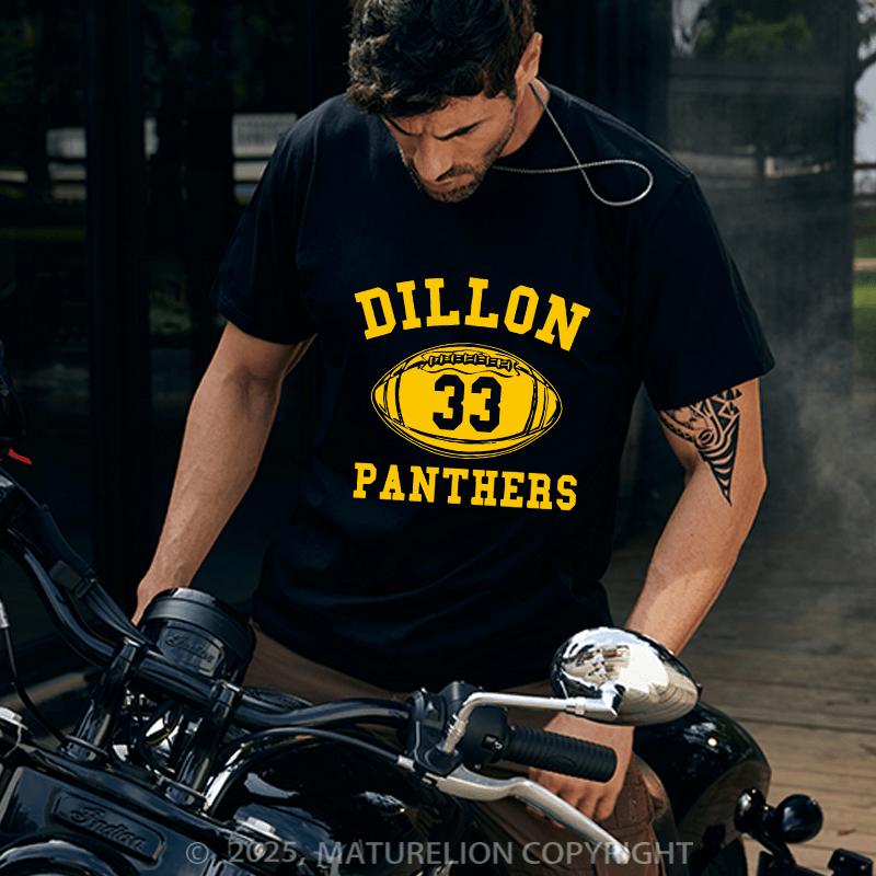 Maturelion Men's T-shirt Dillon Panthers Cotton T-shirt