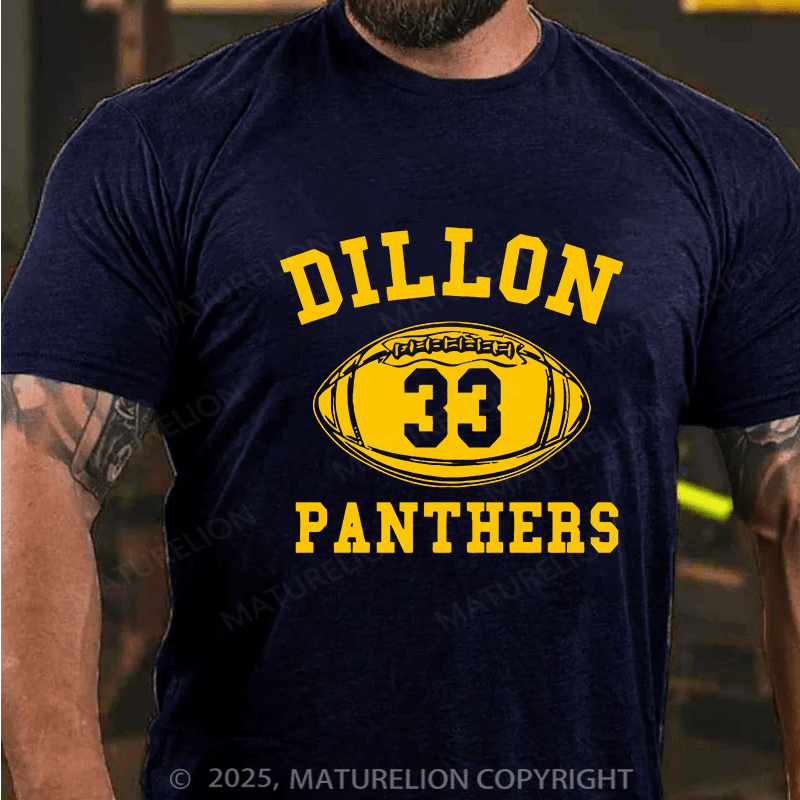 Maturelion Men's T-shirt Dillon Panthers Cotton T-shirt