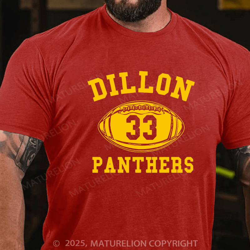 Maturelion Men's T-shirt Dillon Panthers Cotton T-shirt