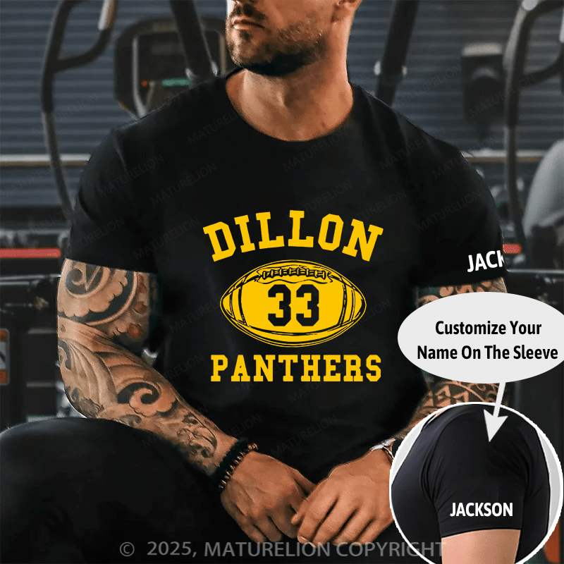 Maturelion Men's T-shirt Dillon Panthers Cotton T-shirt