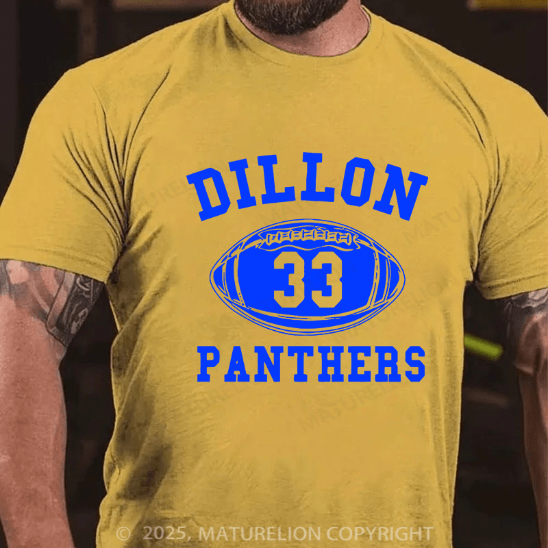 Maturelion Men's T-shirt Dillon Panthers Cotton T-shirt